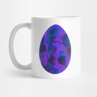 Easter egg - textured bright concrete, isolated on white background. Watercolor colorful textured painting. Design for background, cover and packaging, Easter and food illustration, greeting card. Mug